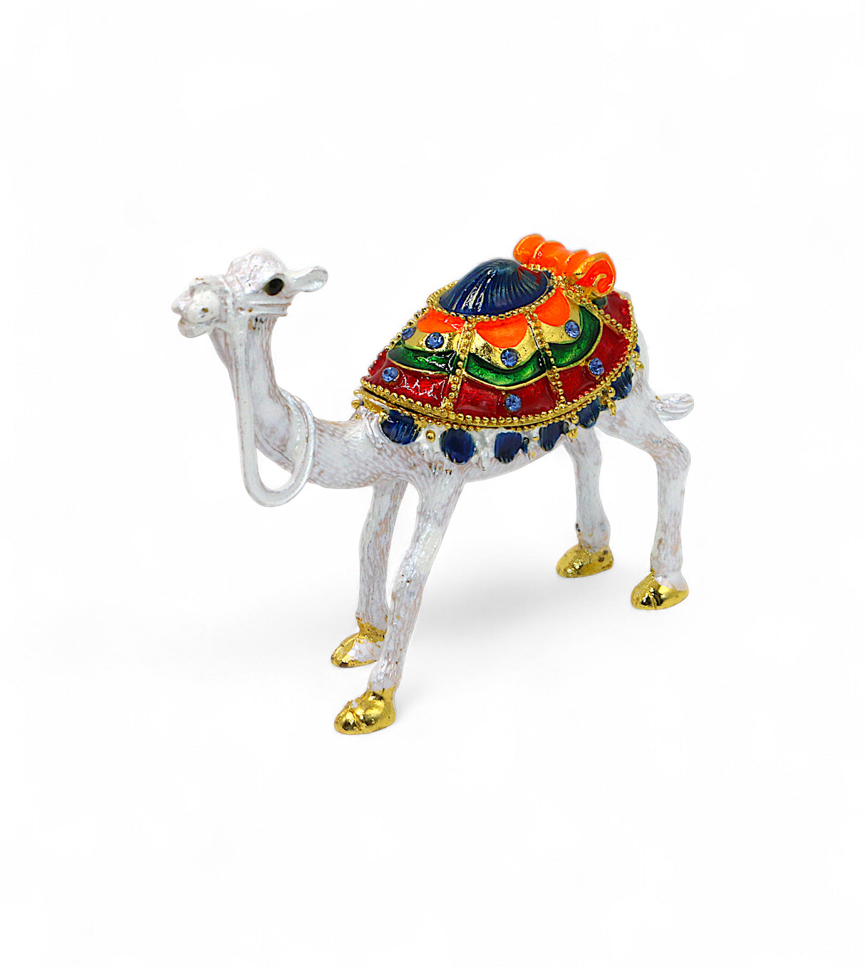 decorative metal mini camel white china "4x4.5"