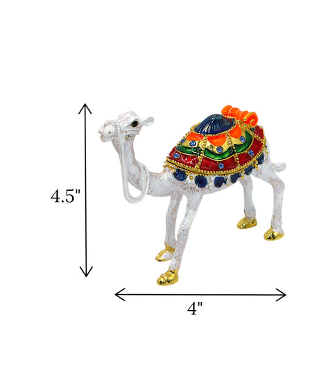 decorative metal mini camel white china "4x4.5"