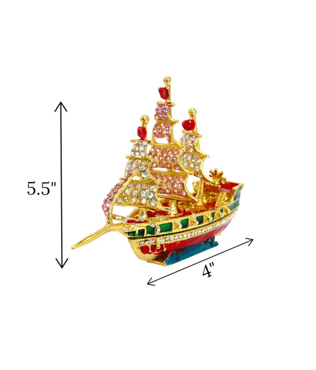 decorative metal sail boat multi china "4x5.5"