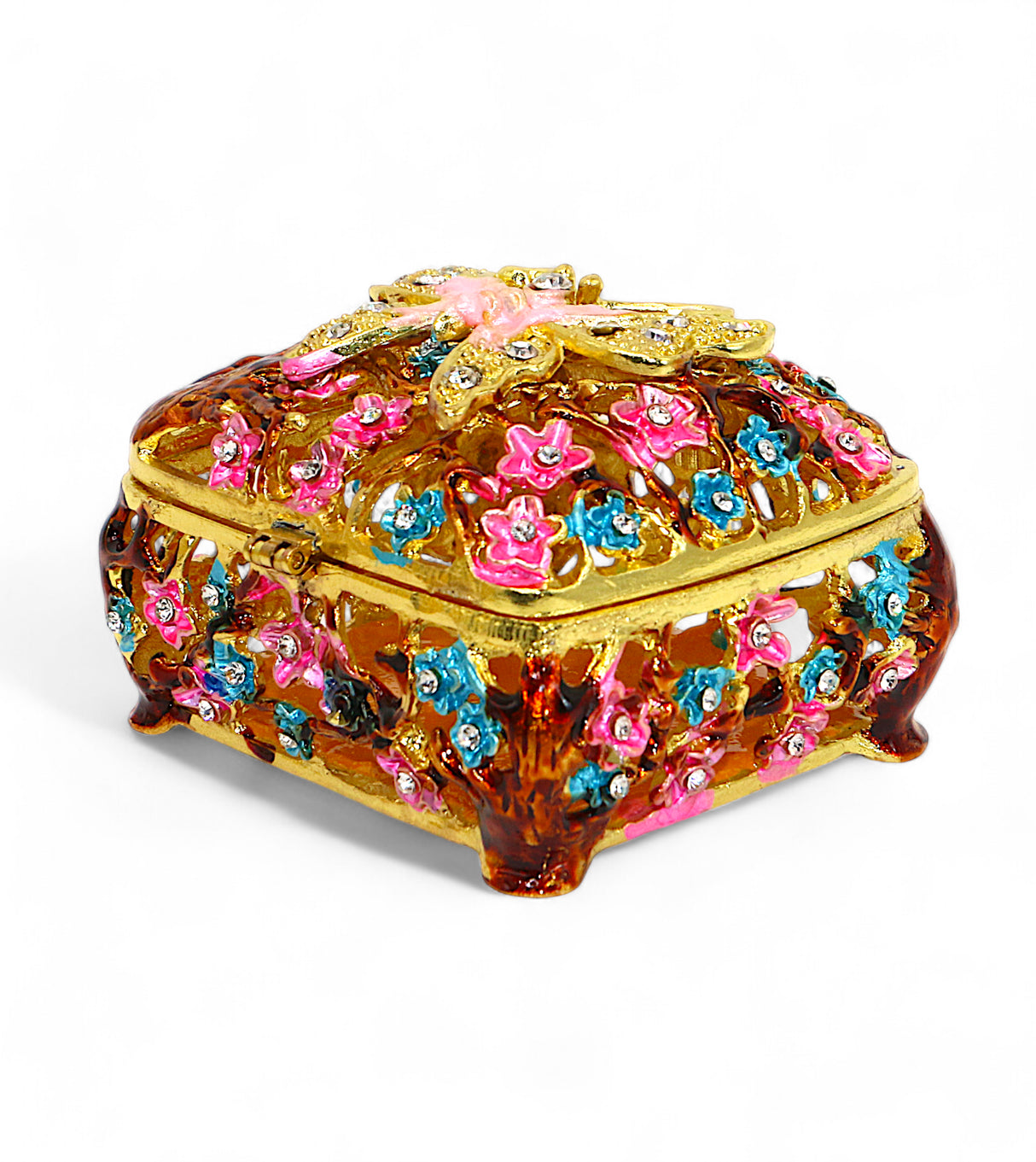 decorative metal mini jewellery box multi china "1.5x3"