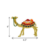 decorative metal mini camel golden china "4x4.5"