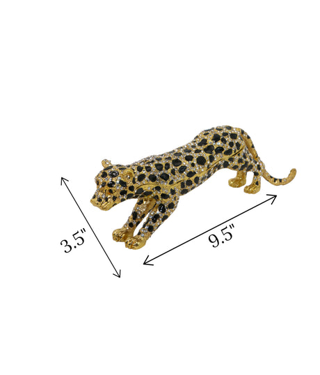 decorative metal leopard black & golden china "3.5x9.5"