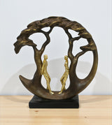 statue couple standing root tree china 10x11