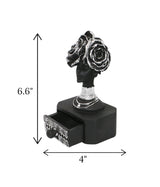 statue african lady rose hat black china 6.6x4