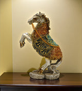 statue horse with chain antique multi medium china 9.2x6.1