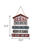 wooden bless this house wall hanging china "17.5x13.5"