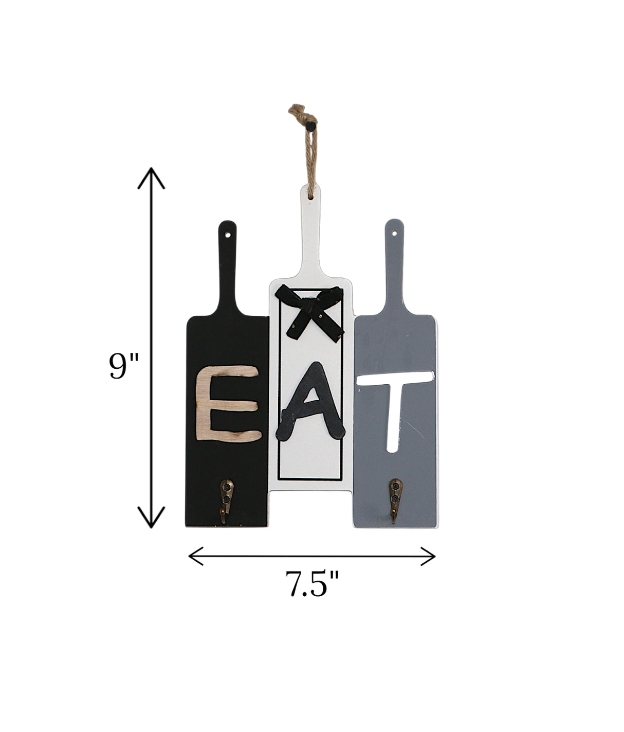 wooden wall hanging bat eat china "9x7.5"