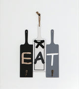 wooden wall hanging bat eat china "9x7.5"