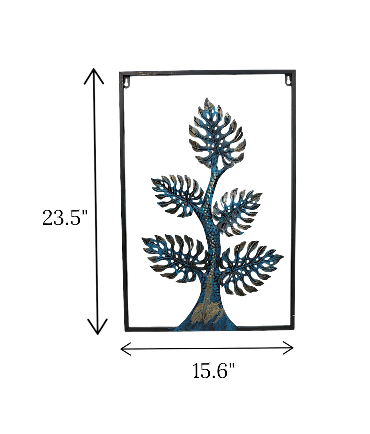 metal wall hanging tree black china 23.5x15.6