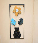 metal wall hanging floral rectangle china 23.6x9.9