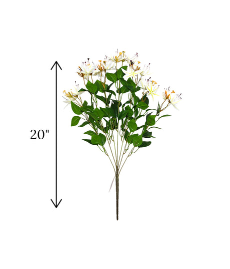lilly flower  bunch white china "20"