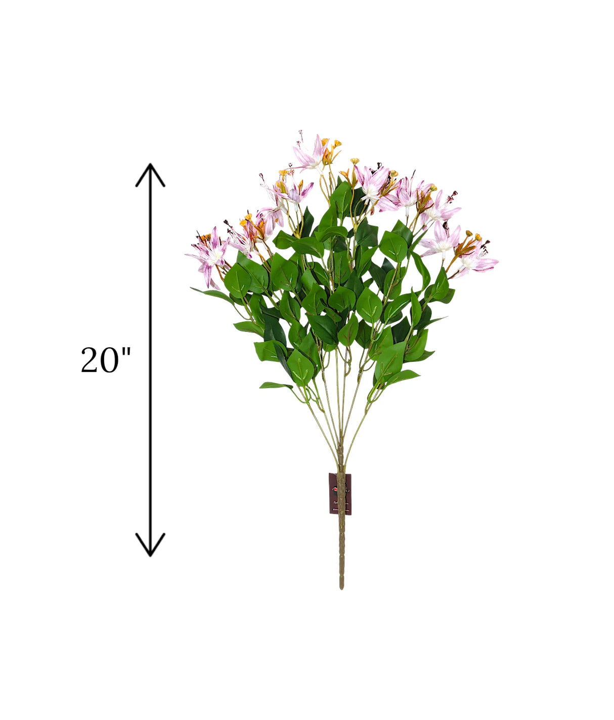 lilly flower  bunch white & purple china "20"