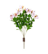 lilly flower  bunch white & purple china "20"