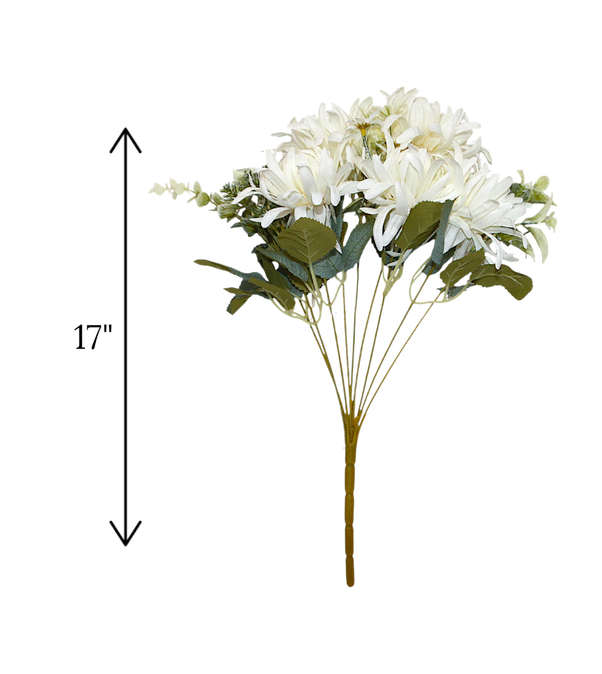 peony flower bunch white china "17"