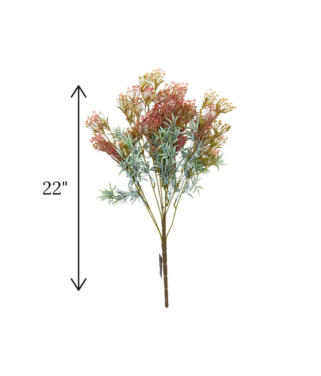 foilage flower bunch pink china "22"