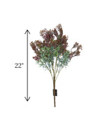 foilage flower bunch purple china "22"