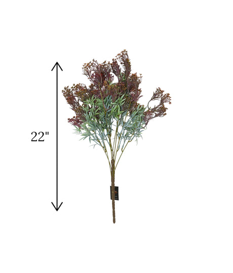 foilage flower bunch purple china "22"