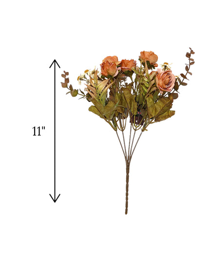 orange rose bunch china "11"