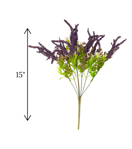 heather bunch purple china "15"