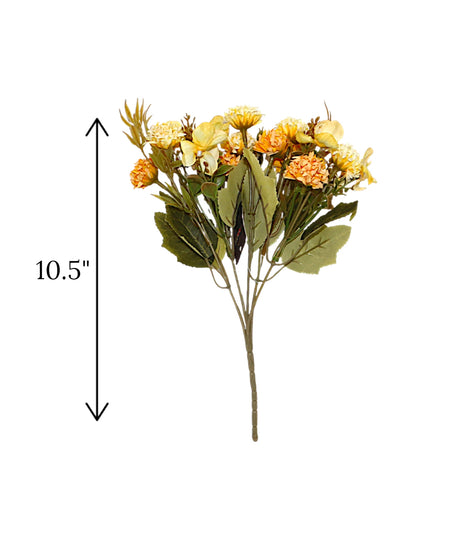 mustard paper bush flower bunch china "10.5"