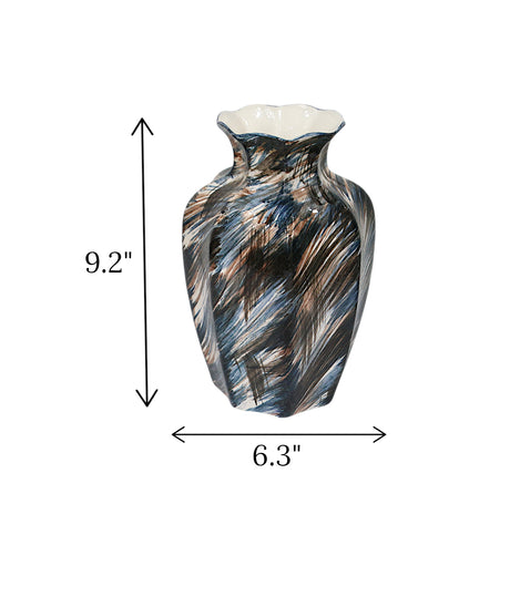 glazed ceramic vase surahi large china 9.2x6.3