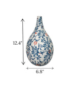 ceramic pottery white & blue china 12.4x6.8