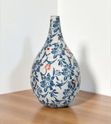 ceramic pottery white & blue china 12.4x6.8