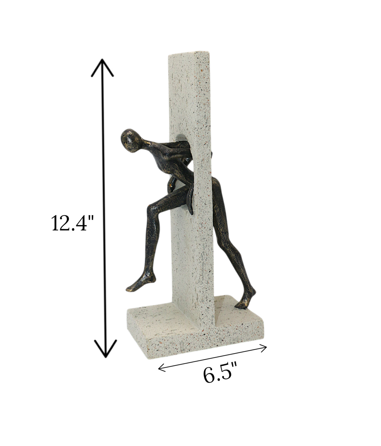 statue abstract lady china 12.4x6.5