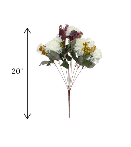 flower bunch white chrysanthemum china 20"