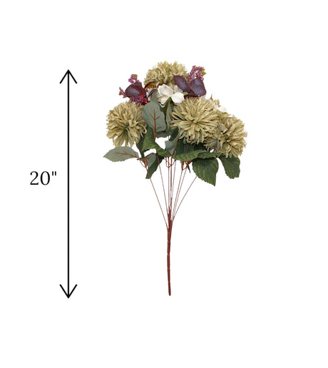 flower bunch light green chrysanthemum china 20"