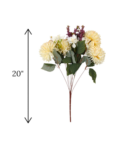 flower bunch off white chrysanthemum china 20"