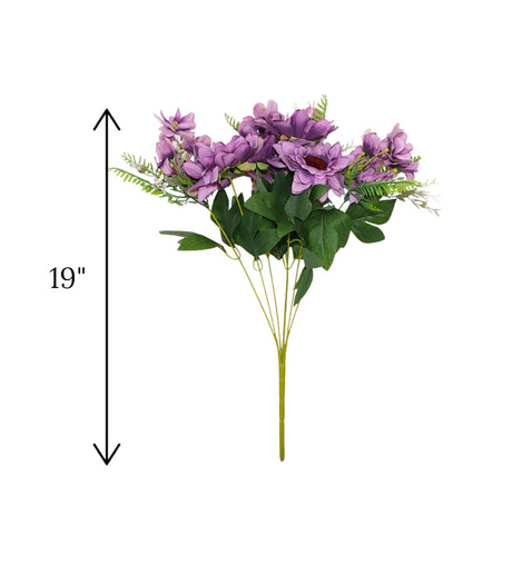 flower bunch purple china 19"