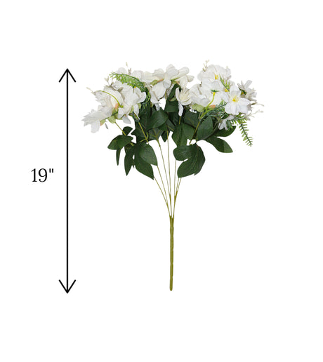 flower bunch white china 19"