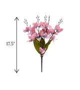 2tone flower bunch pink cymbidium china 17.5