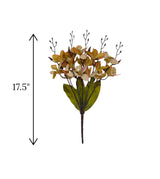 2tone flower bunch cymbidium china 17.5"