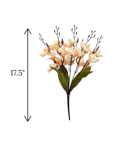 2tone flower bunch cymbidium china 17.5"