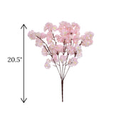 flower bunch blossom light pink china 20.5"