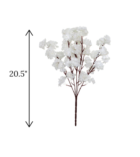 flower bunch blossom white china 20.5"