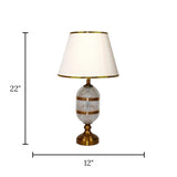 table lamp acrylic double light hl02 22"x12"
