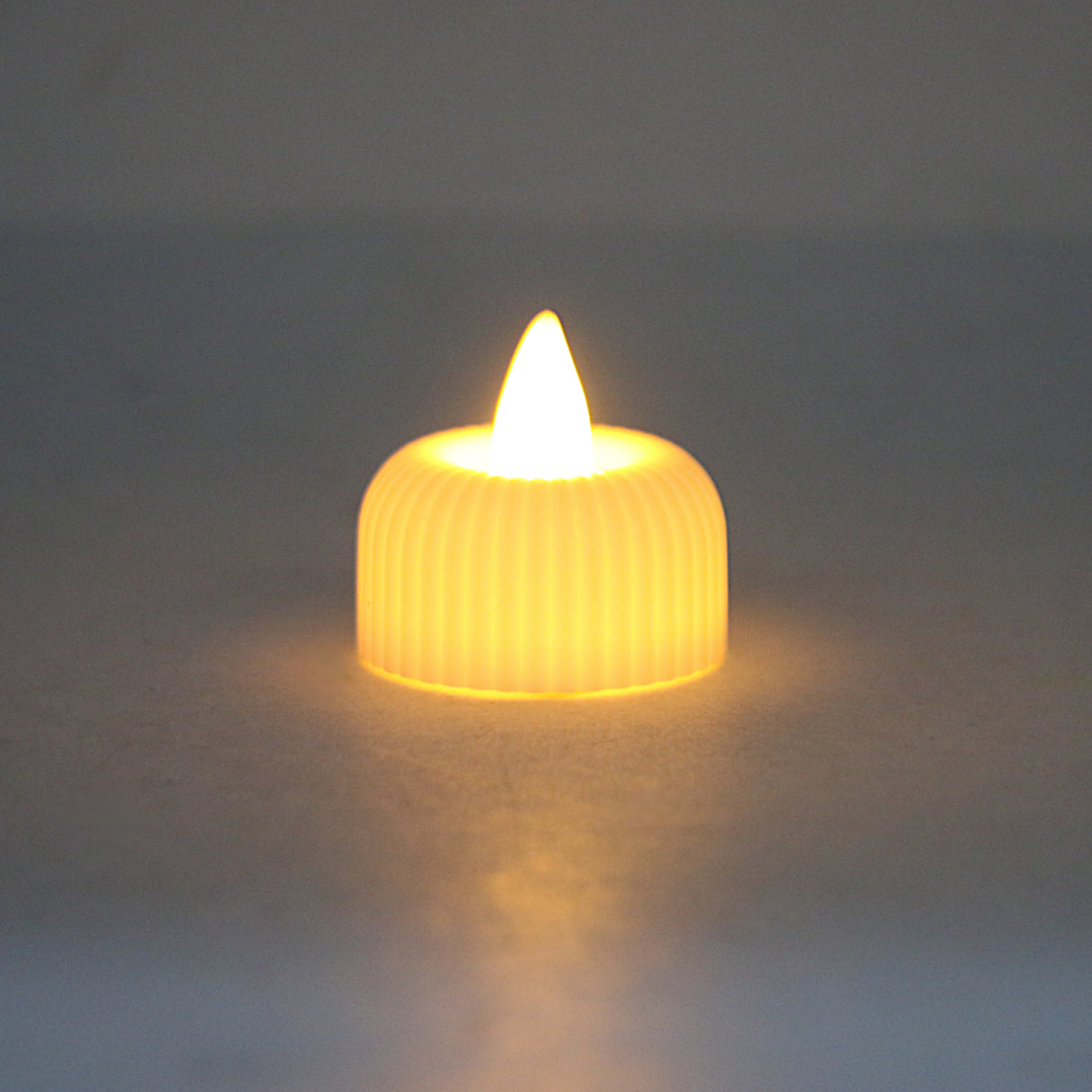 led tea light candle off white 1pc china 1.5x1.5