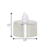 led tea light candle silver 1pc china 1.5x1.5