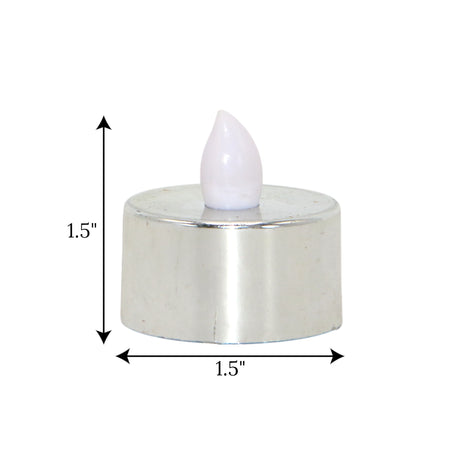 led tea light candle silver 1pc china 1.5x1.5