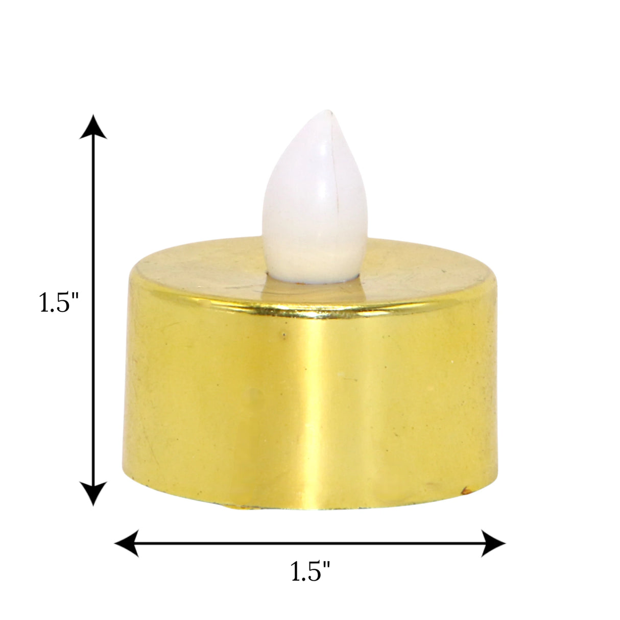 led tea light candle golden 1pc china 1.5x1.5