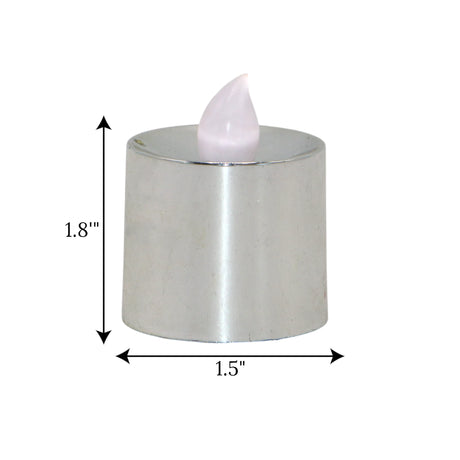 led tea light candle silver 1pc china 1.8x1.5