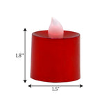 led tea light candle red 1pc china 1.8x1.5