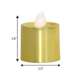 led tea light candle golden 1pc china 1.8x1.5