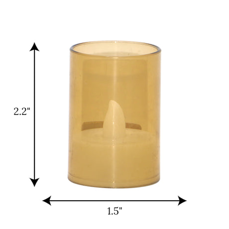 led candle with plastic holder 1pc china 2.2x1.5