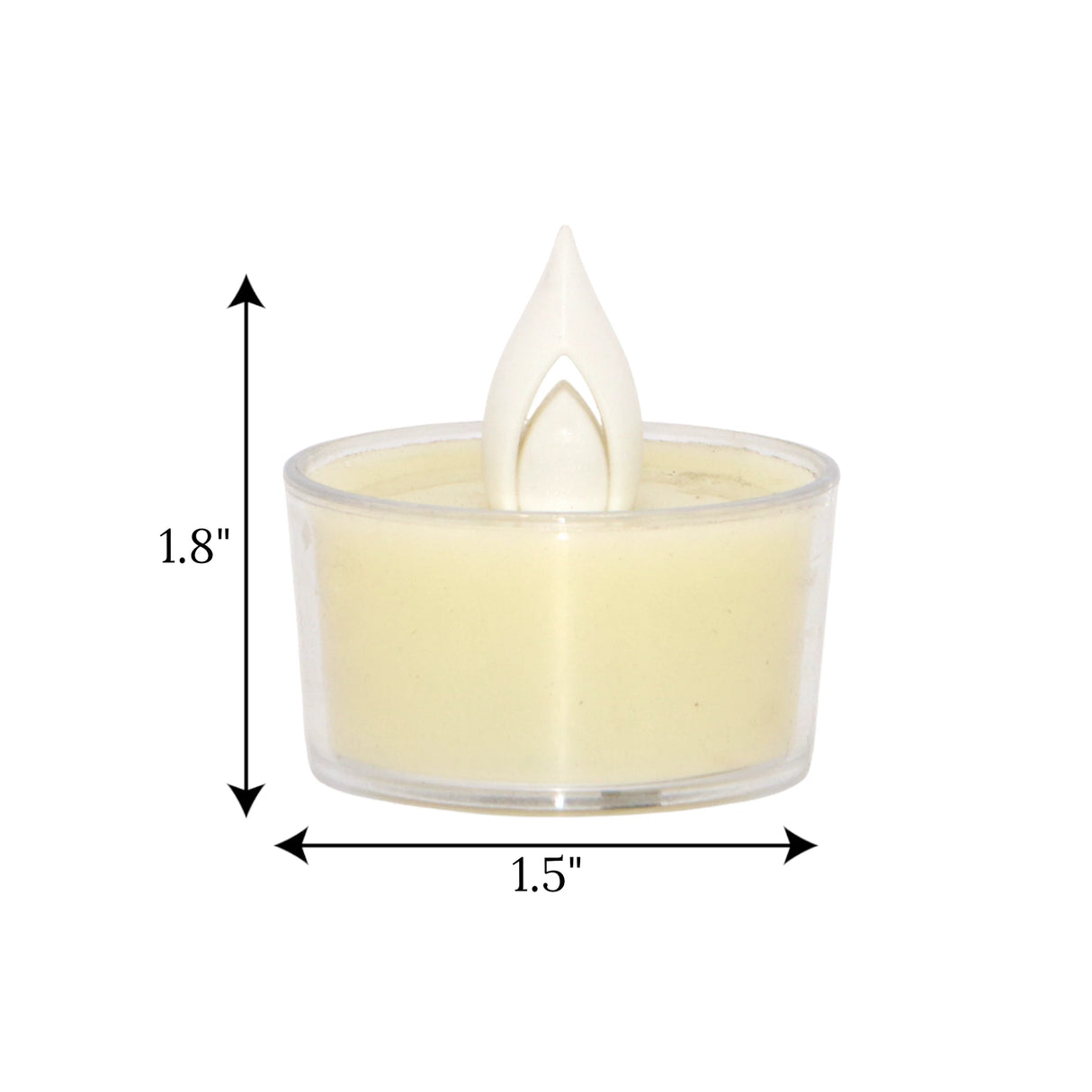 led tea light candle off white 1pc china 1.8x1.5