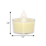 led tea light candle off white 1pc china 1.8x1.5