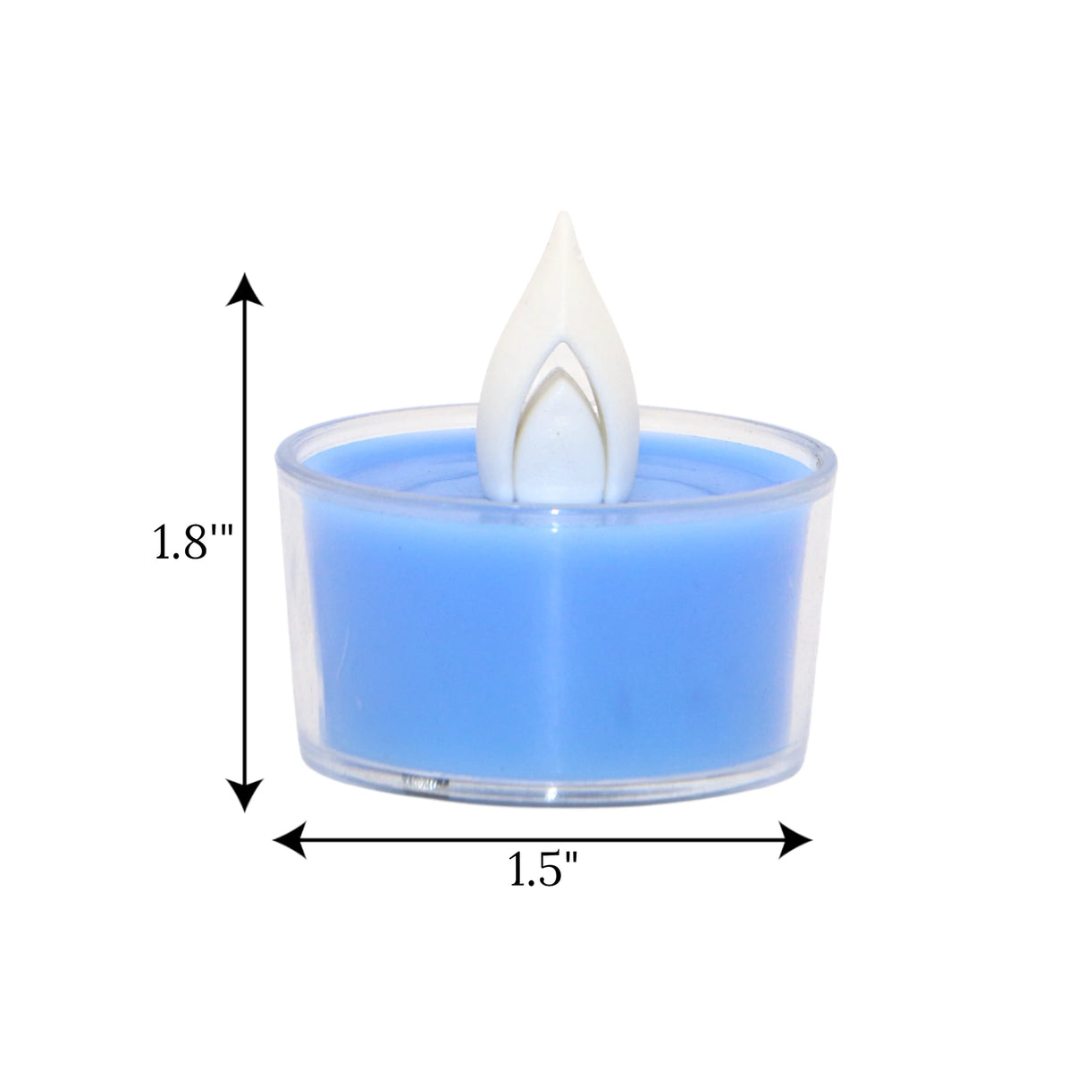 led tea light candle blue 1pc china 1.8x1.5